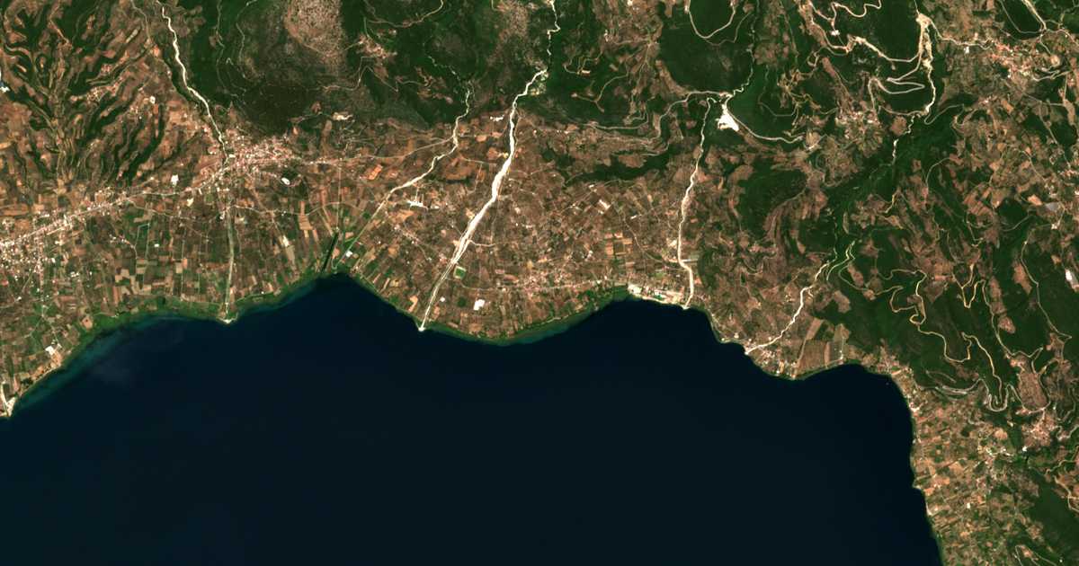 Mapa por satélite de Pantánassa