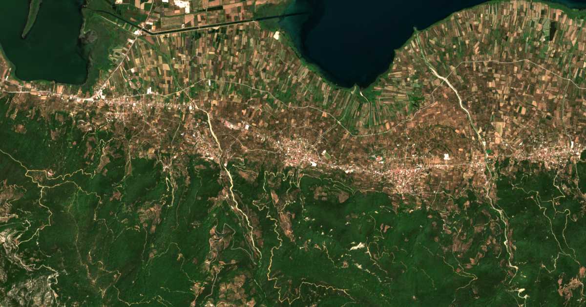 Mapa por satélite de Palero