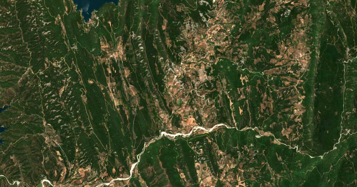 Mapa por satélite de Potamoúla