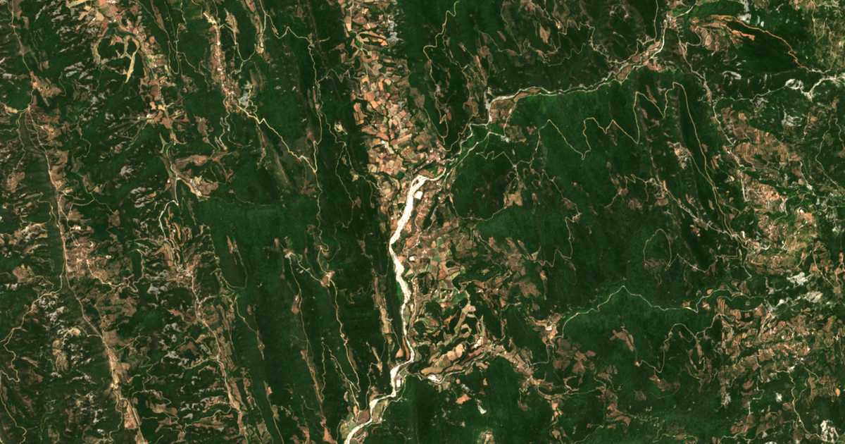 Mapa por satélite de Skouterá