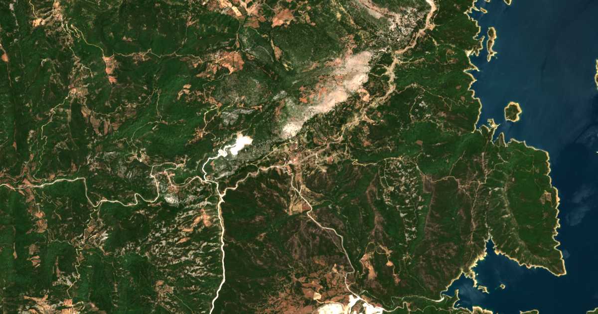 Mapa por satélite de Alevráda