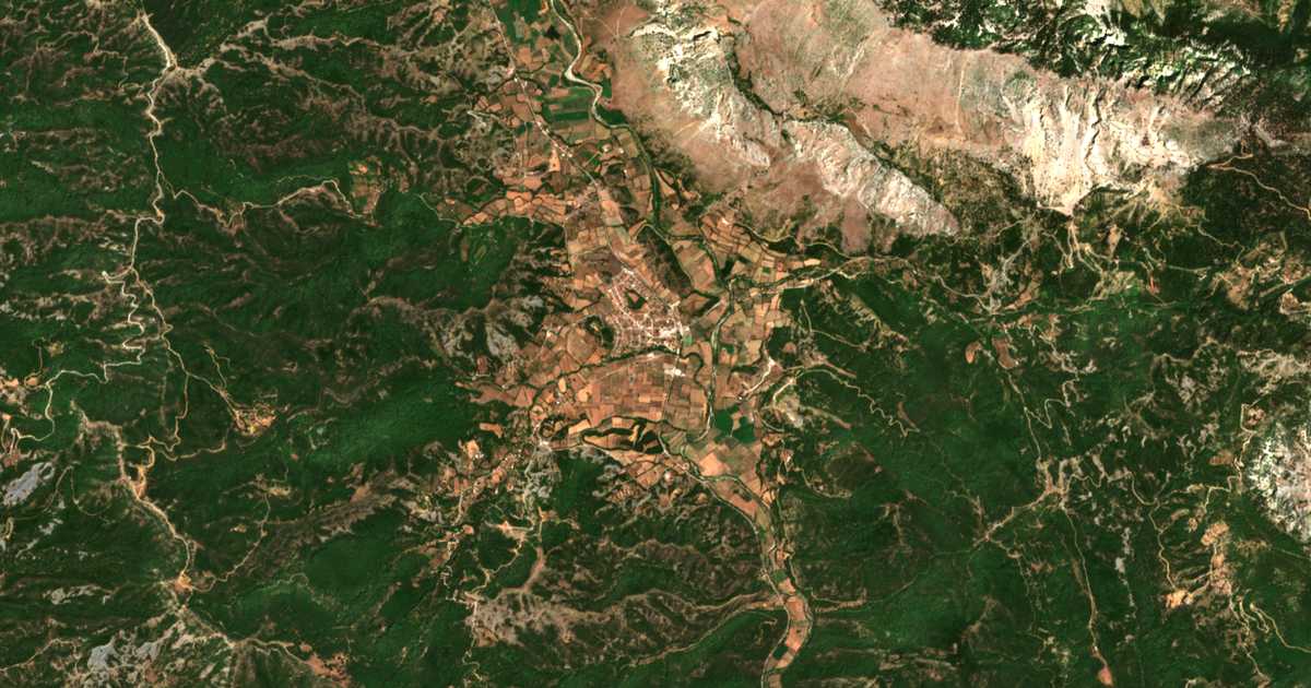 Mapa por satélite de Néo Chalkiópoulo