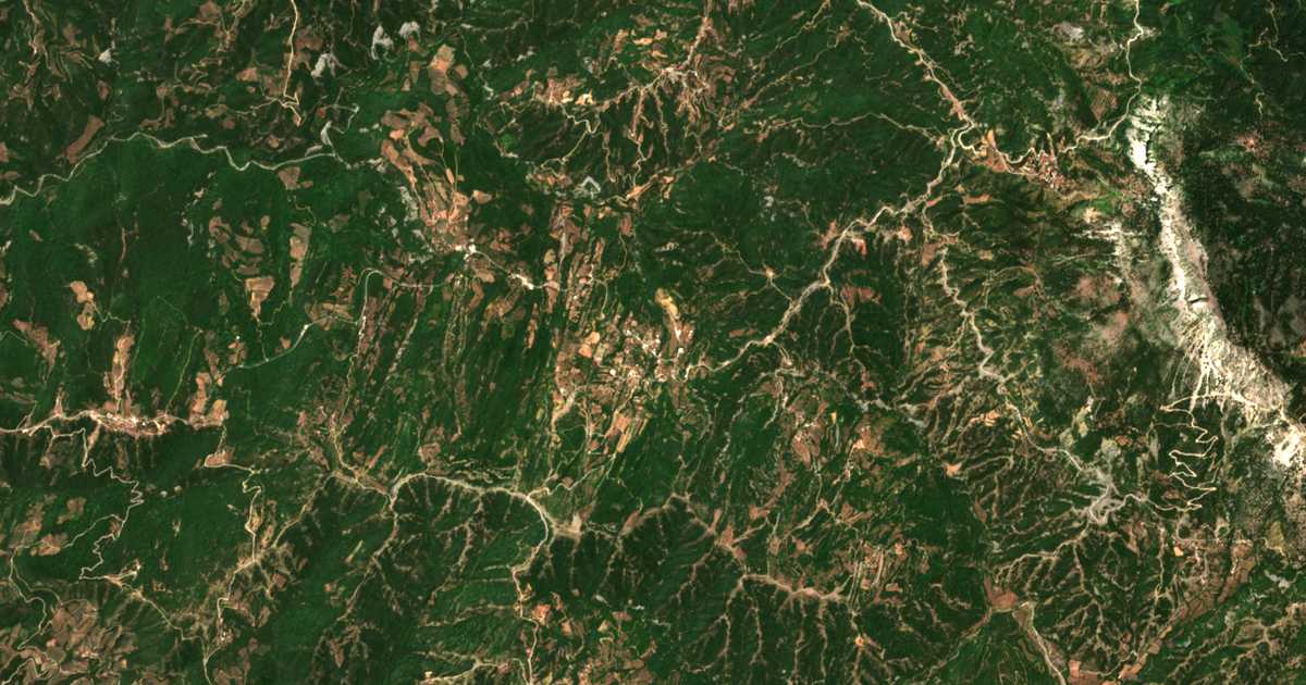 Mapa por satélite de Chrysopigí
