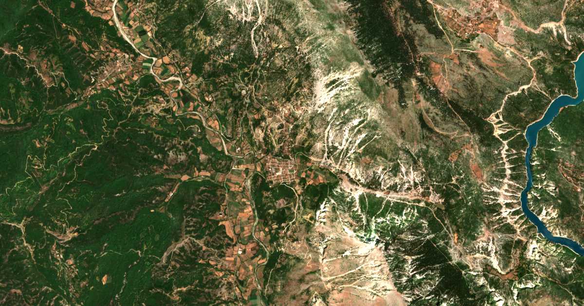 Mapa por satélite de Empesós