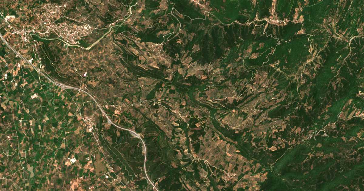 Mapa por satélite de Kastriótissa