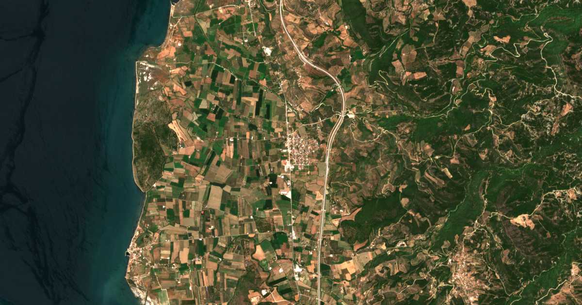 Mapa por satélite de Kríkellos