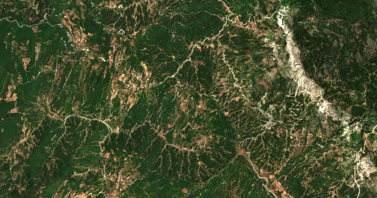 Mapa por satélite de Petsália