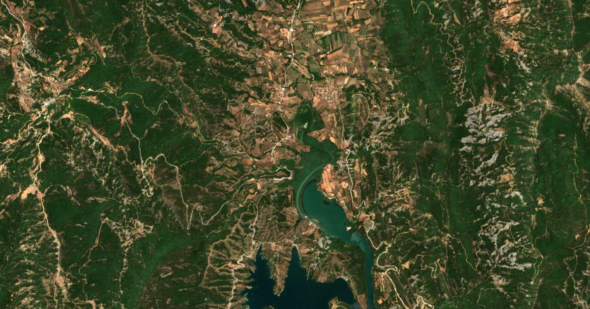 Mapa por satélite de Podogorá