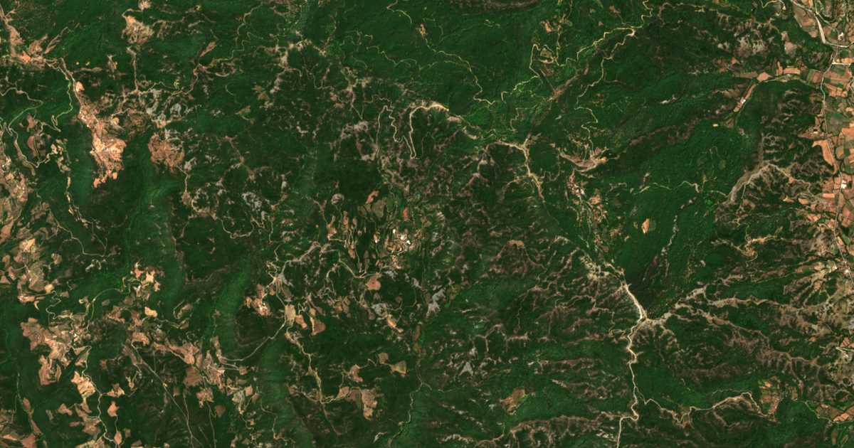 Mapa por satélite de Pteléa