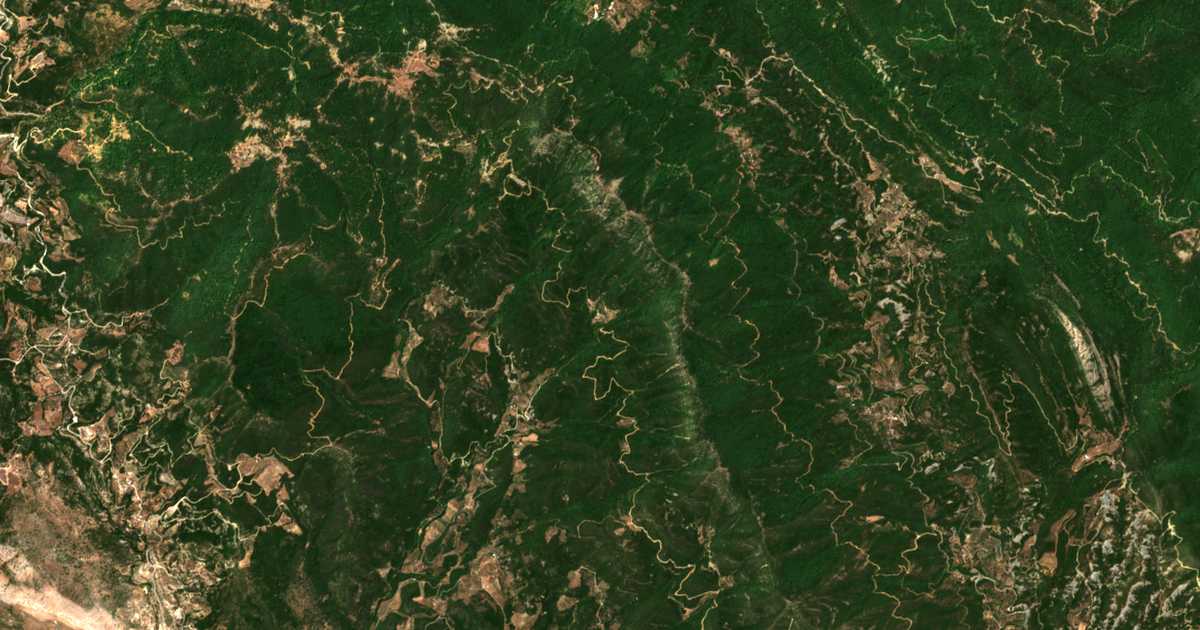 Mapa por satélite de Filothéi