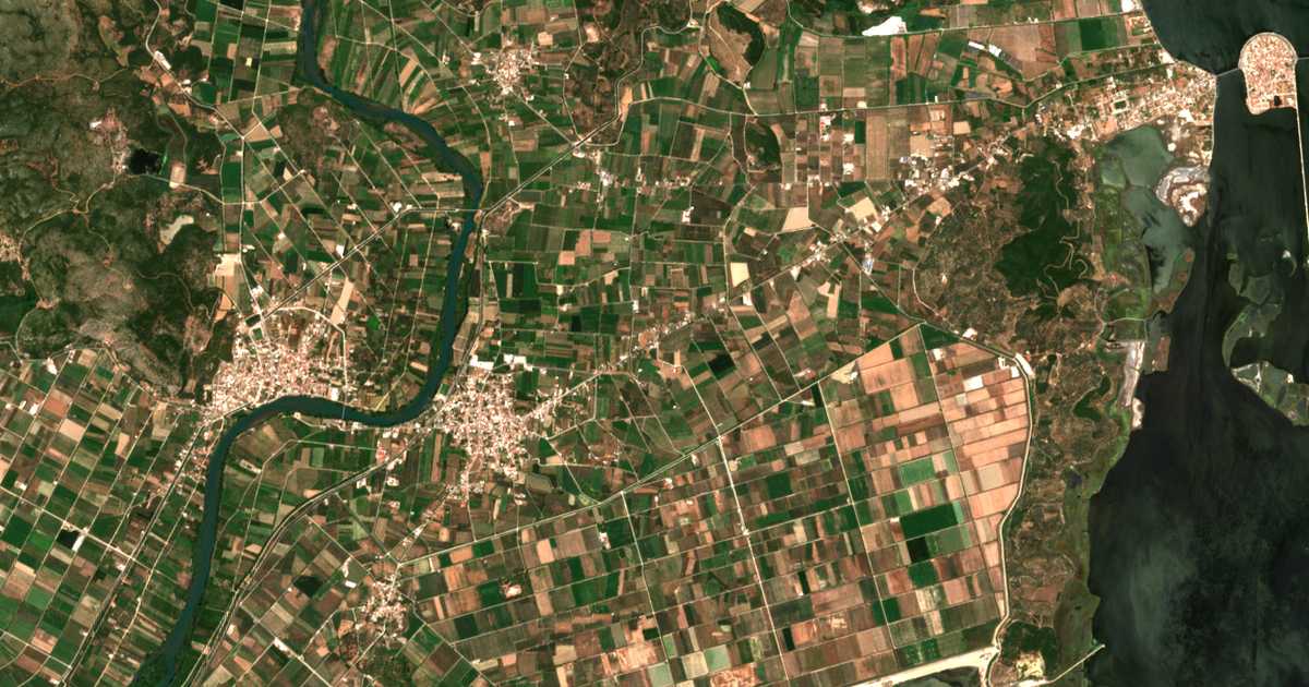 Mapa por satélite de Mármara