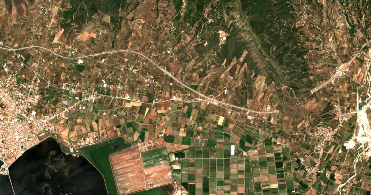 Mapa por satélite de Zestí