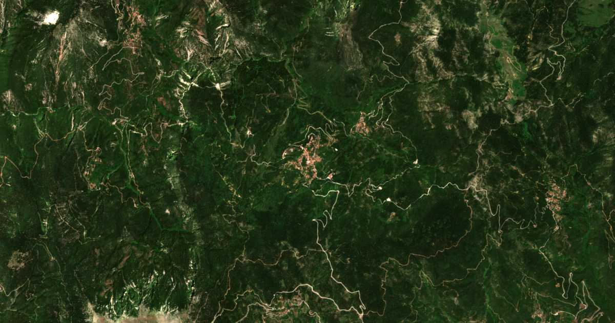 Mapa por satélite de Áno Chóra