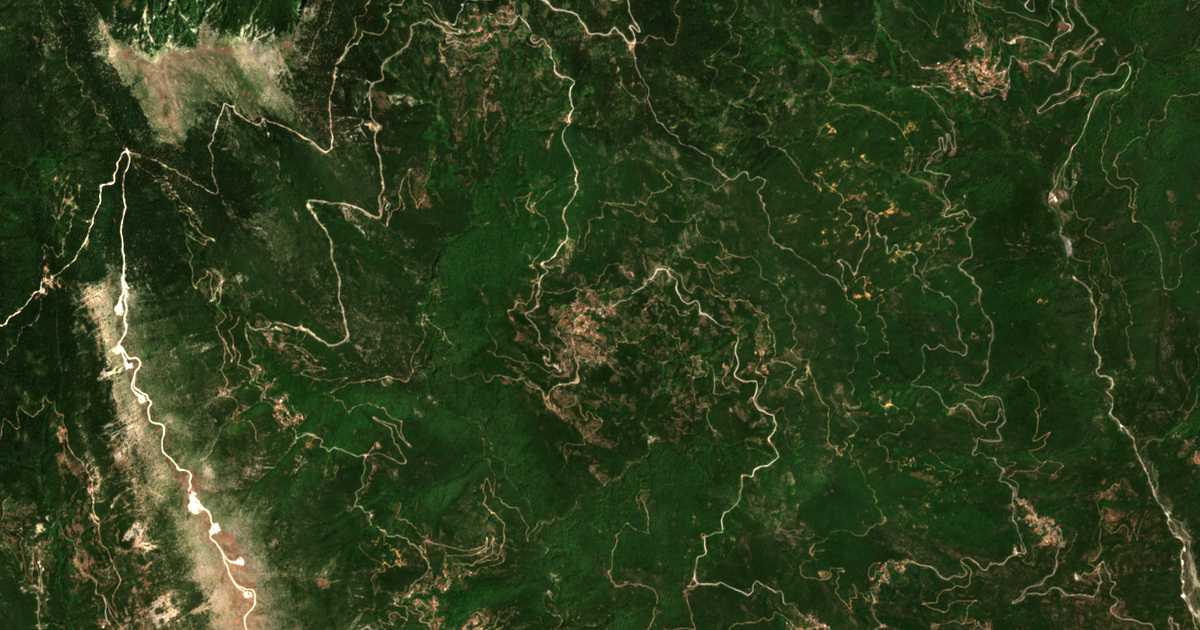 Mapa por satélite de Aspriá