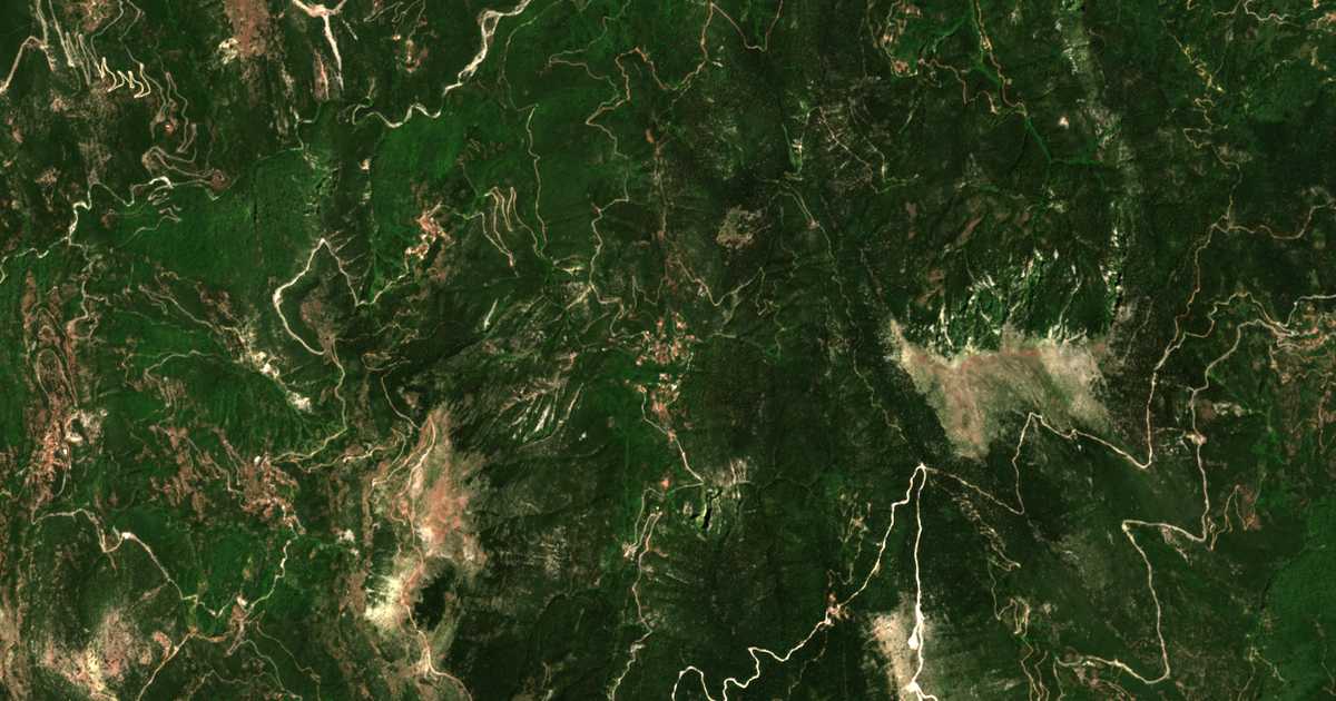 Mapa por satélite de Eleftherianí