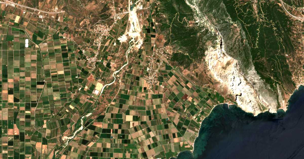 Mapa por satélite de Galatás