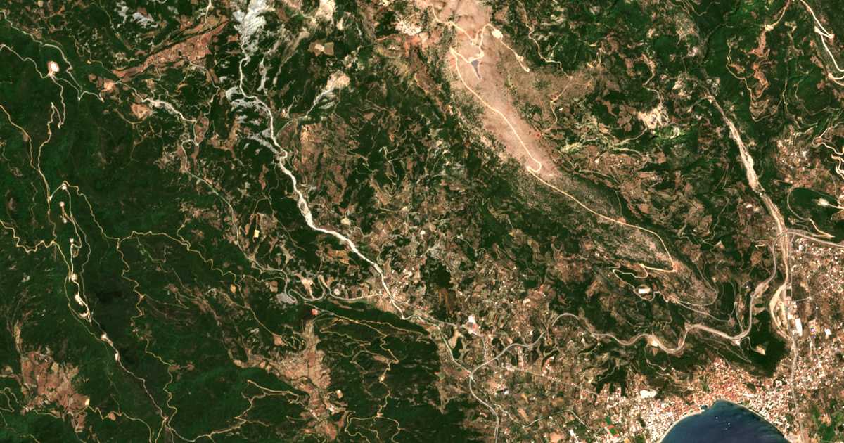 Mapa por satélite de Káto Afroxyliá