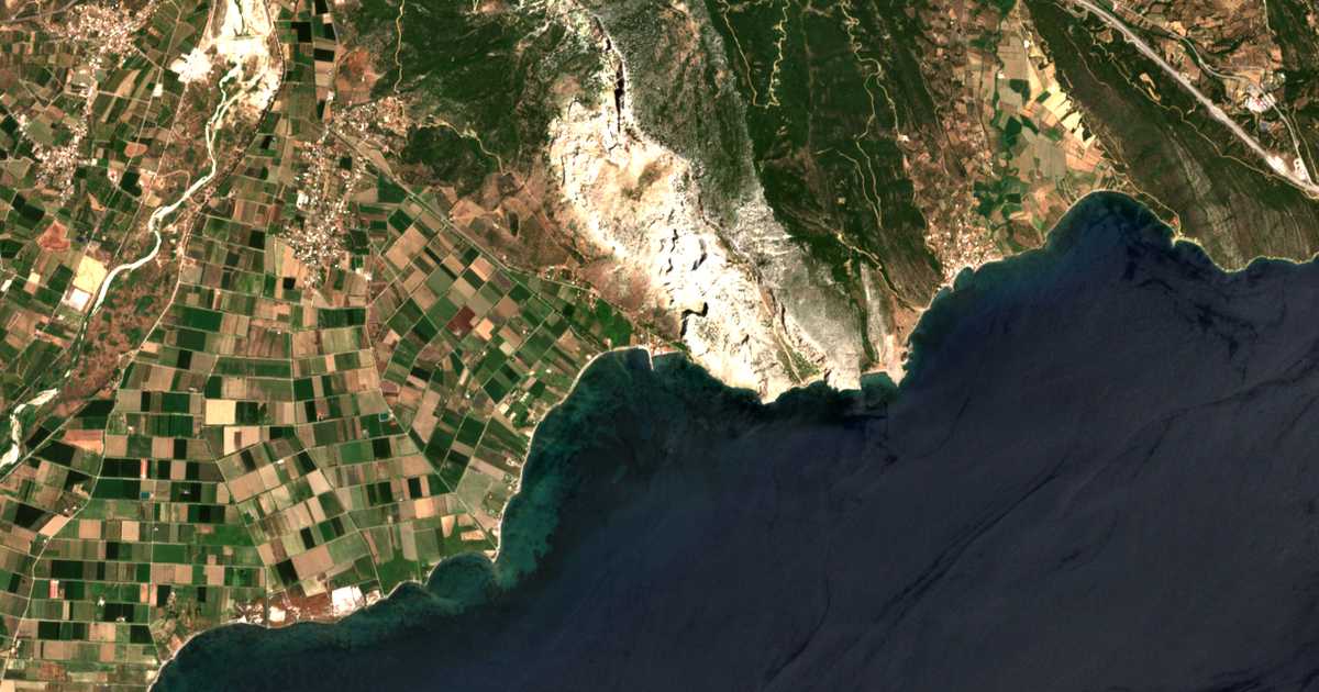 Mapa por satélite de Kryonérion
