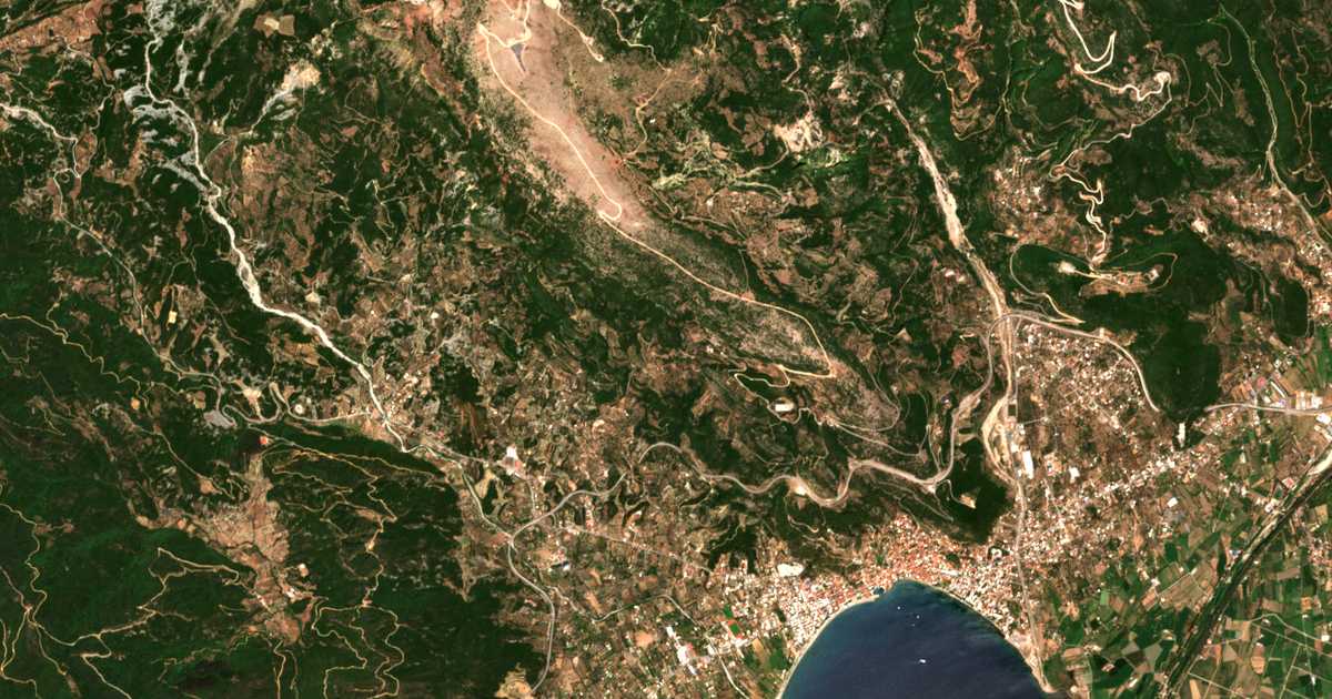 Mapa por satélite de Léfka Vomvokoús