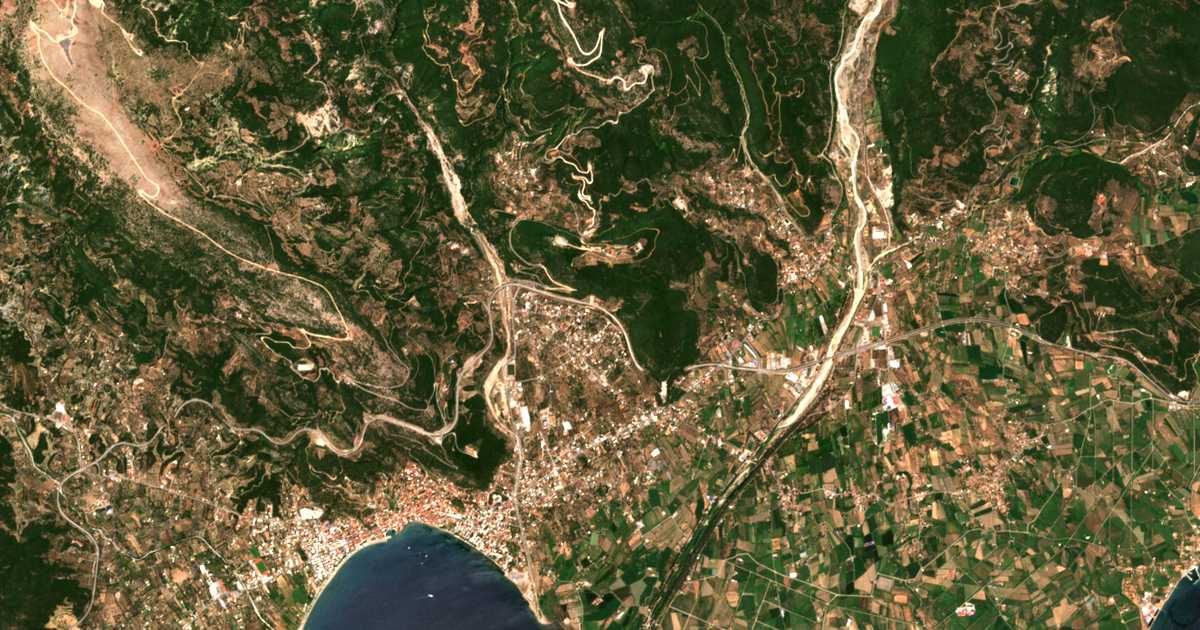 Mapa por satélite de Lygiás