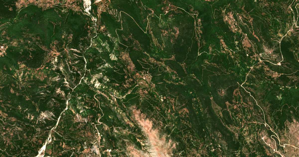 Mapa por satélite de Rigánion