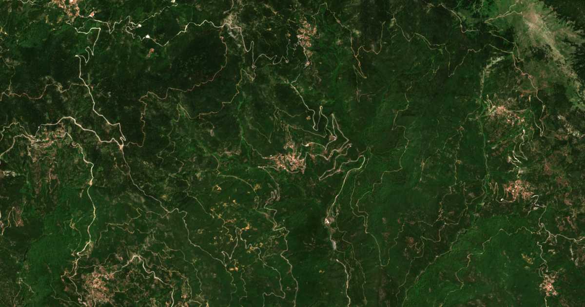 Mapa por satélite de Terpsithéa