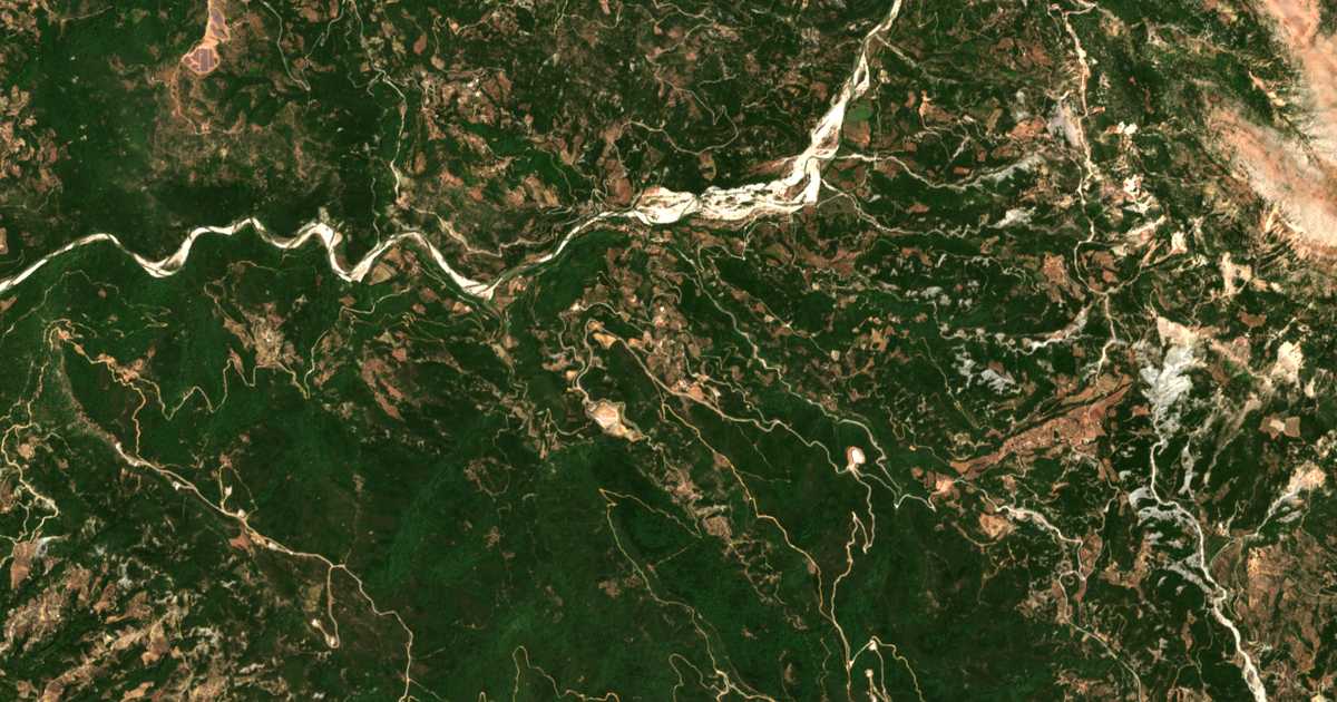 Mapa por satélite de Vlachomándra