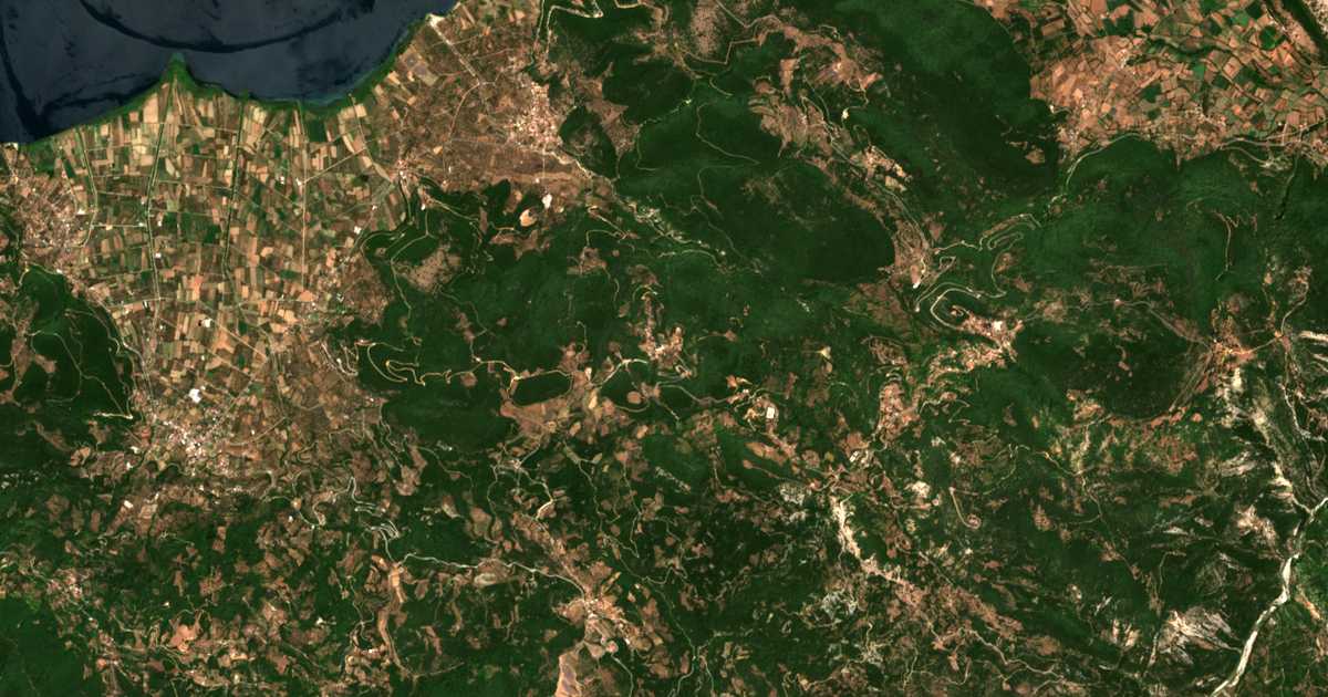 Mapa por satélite de Kaloúdion