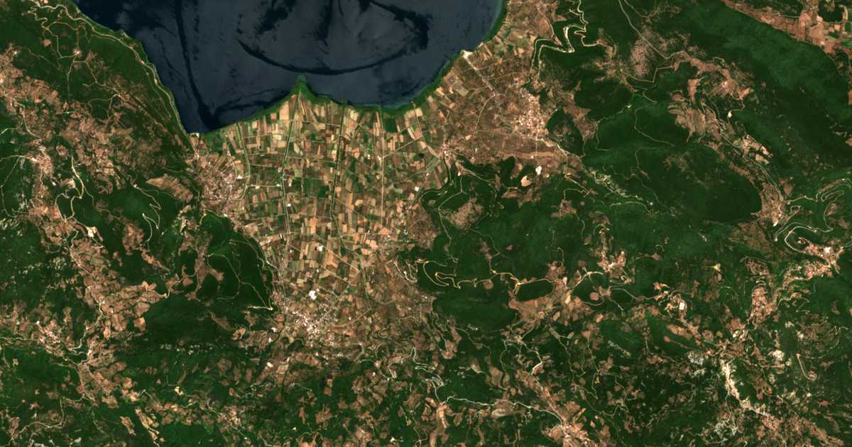 Mapa por satélite de Marathiás