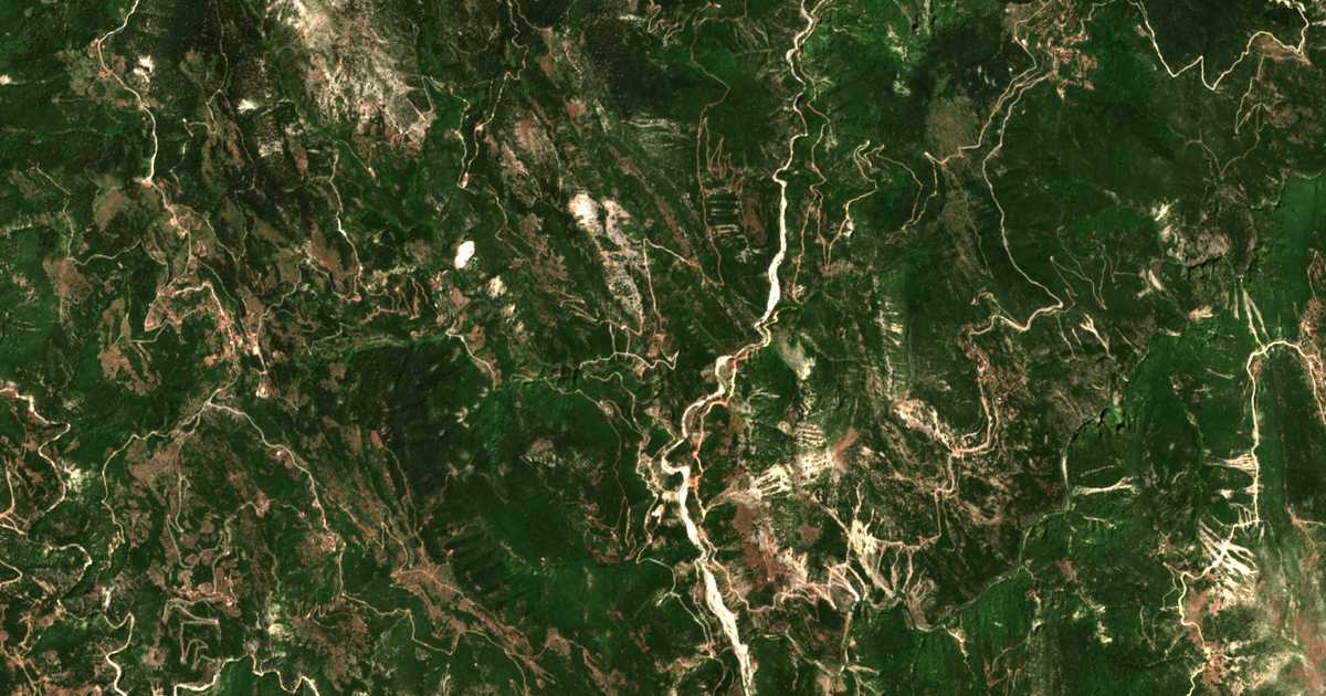 Mapa por satélite de Melígkova