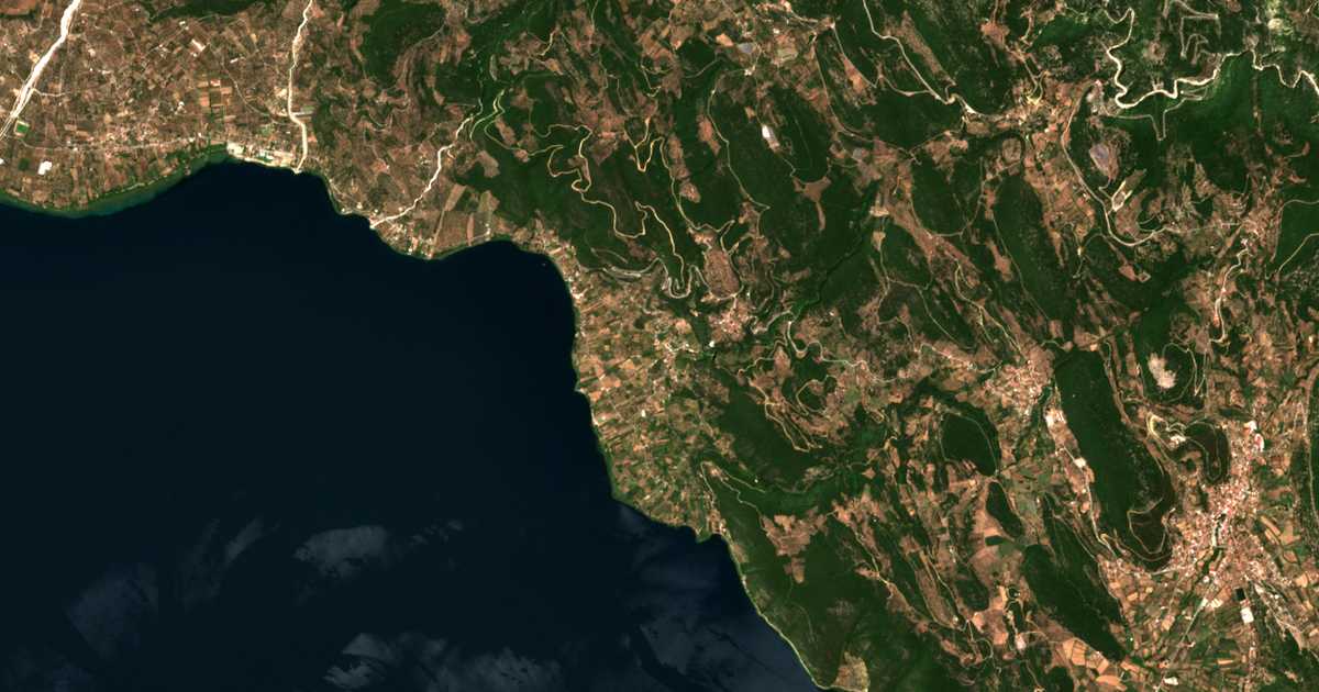 Mapa por satélite de Palaiómylos