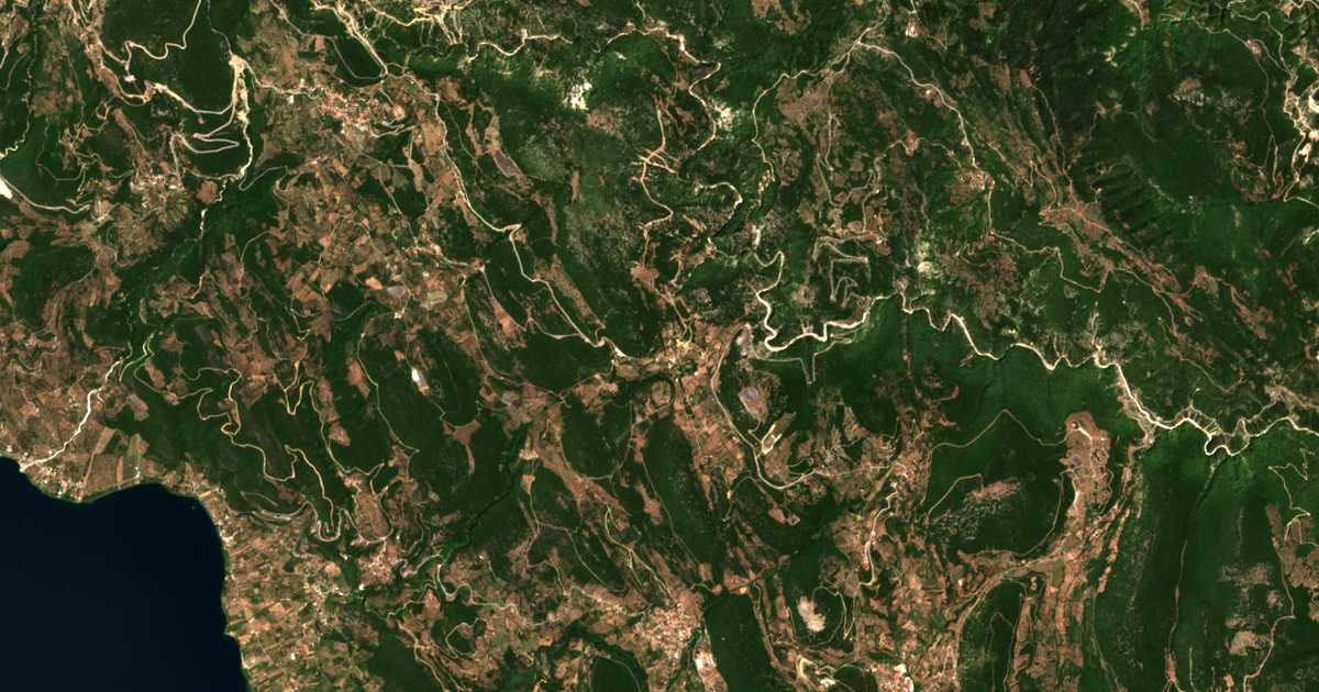 Mapa por satélite de Taxiárchis