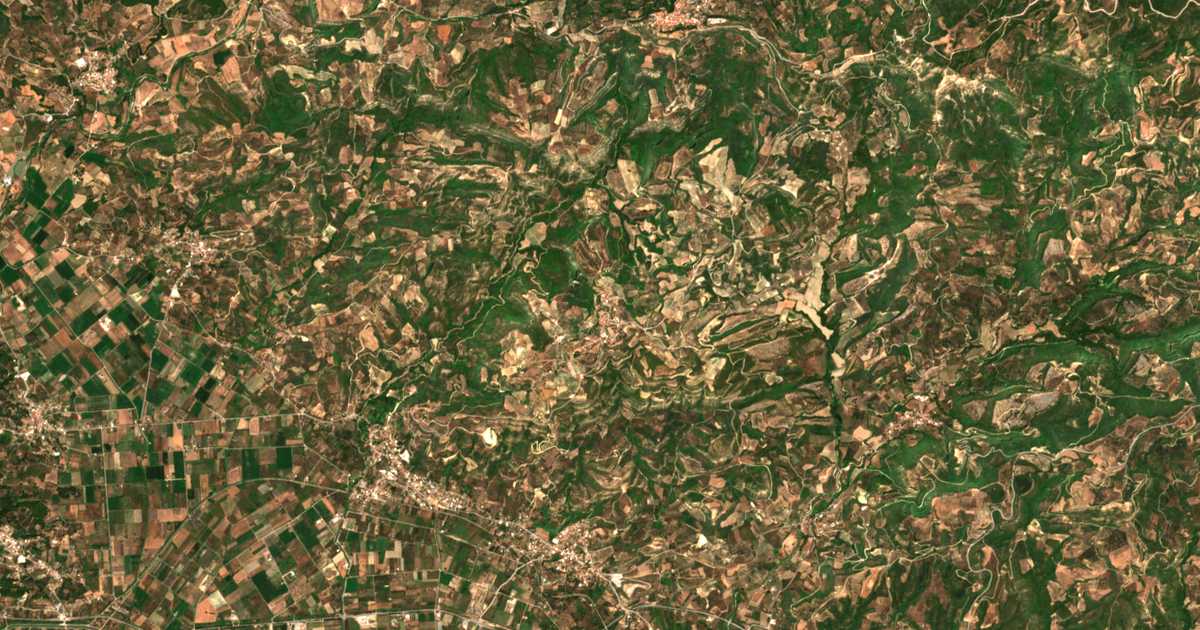 Mapa por satélite de Kafkonía
