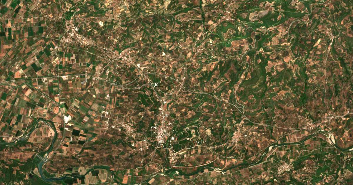 Mapa por satélite de Koskinás