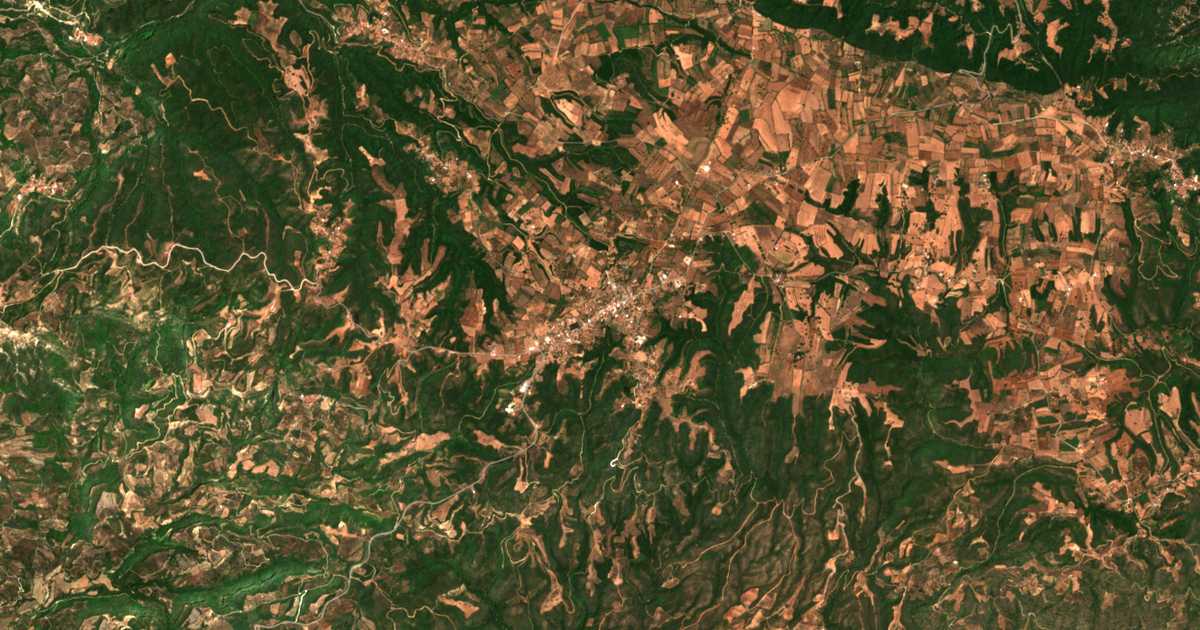 Mapa por satélite de Lálas