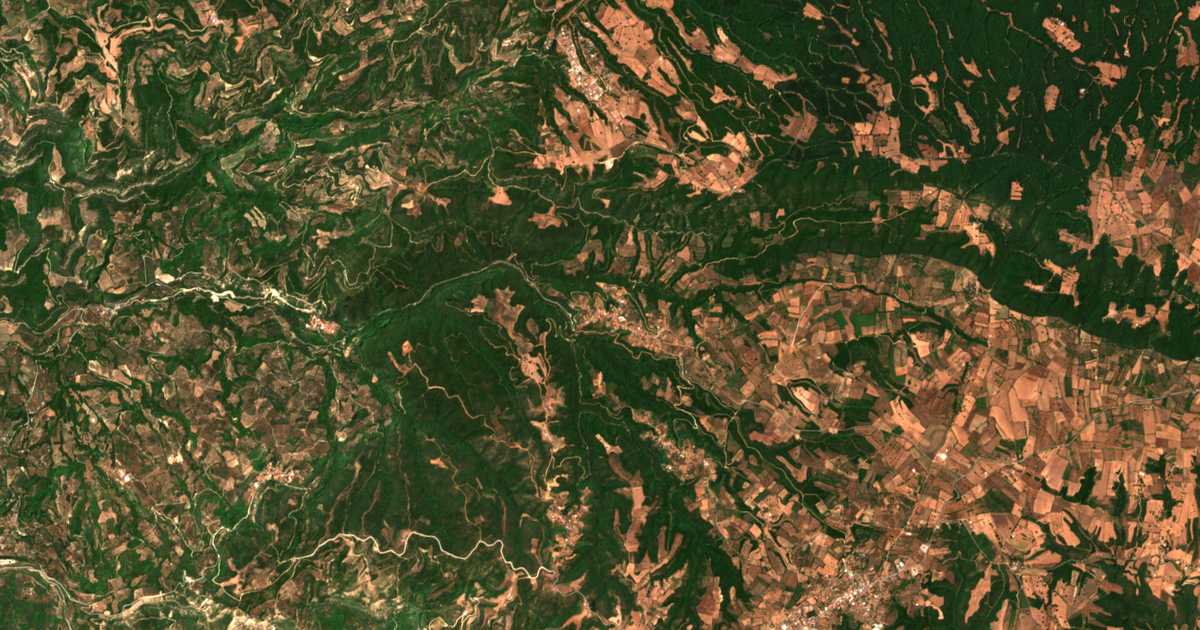 Mapa por satélite de Miléai