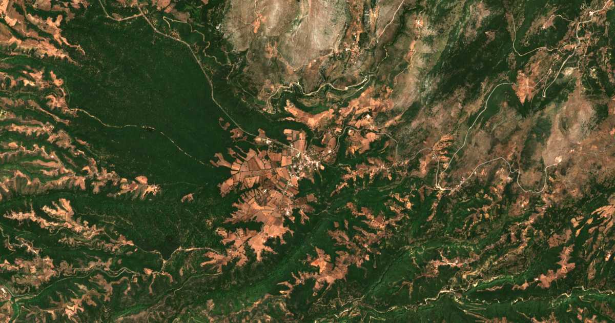 Mapa por satélite de Panópoulos