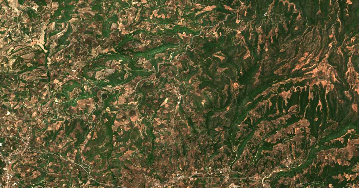 Mapa por satélite de Péfkai