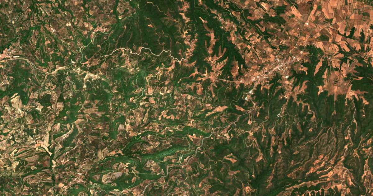 Mapa por satélite de Póthos