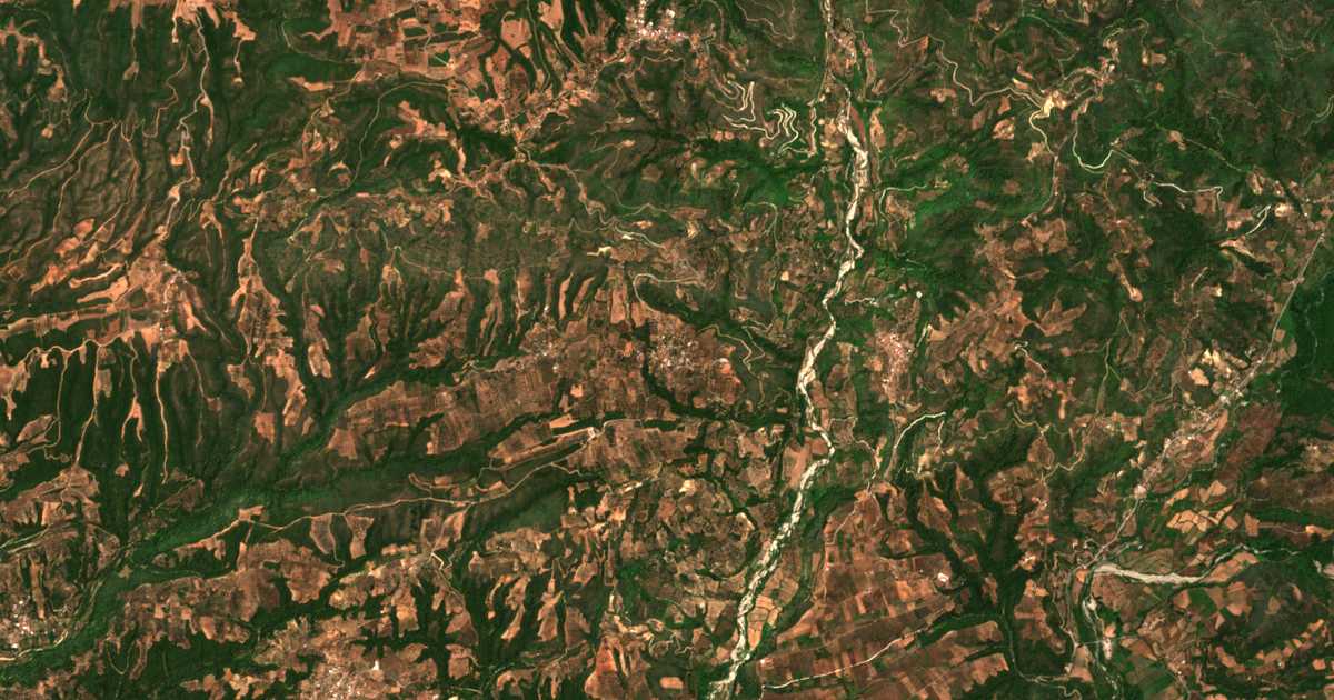 Mapa por satélite de Xirókampos