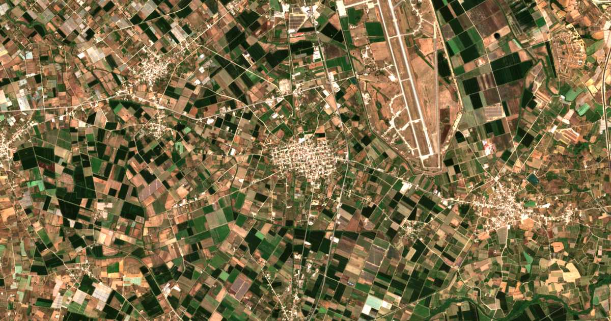 Mapa por satélite de Andravída