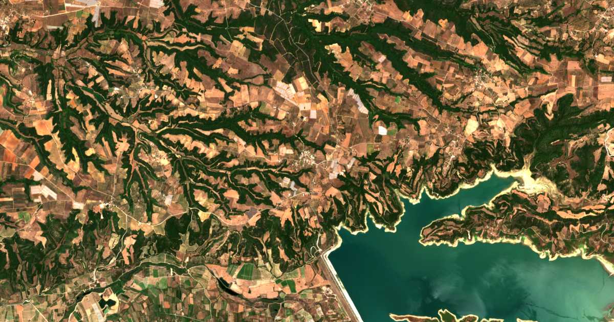 Mapa por satélite de Bórsion