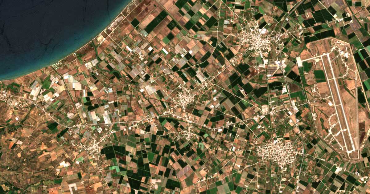 Mapa por satélite de Myrsíni