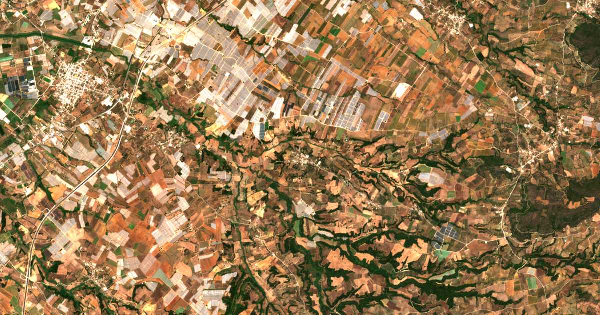 Mapa por satélite de Neápolis