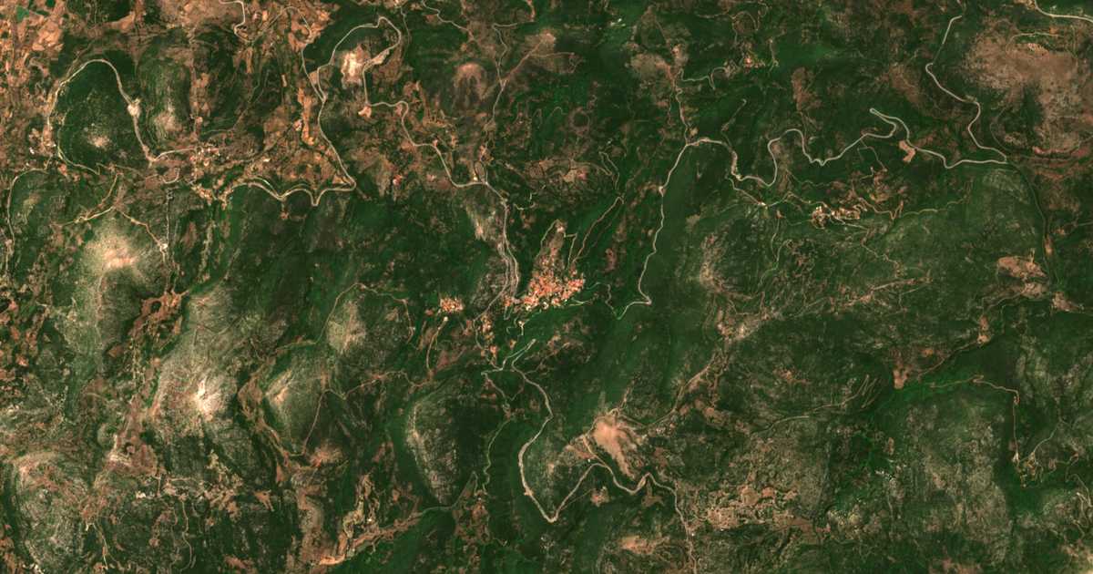 Mapa por satélite de Andrítsaina