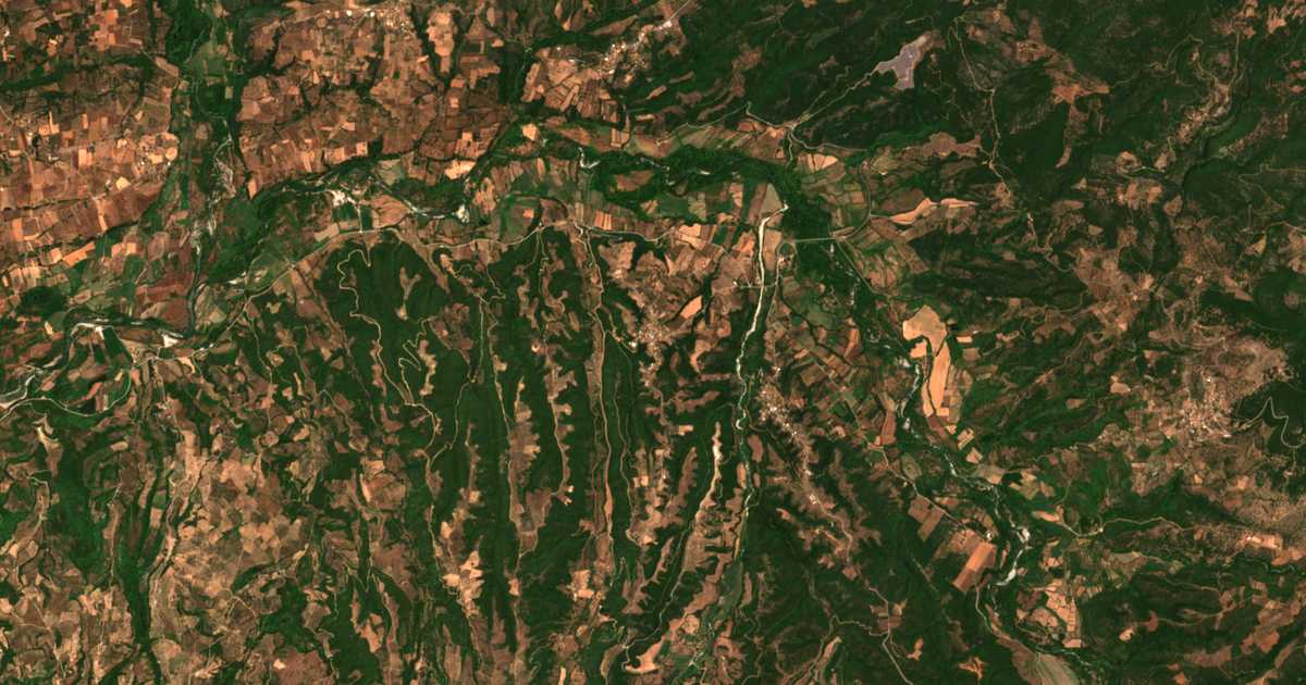 Mapa por satélite de Dafnoúla