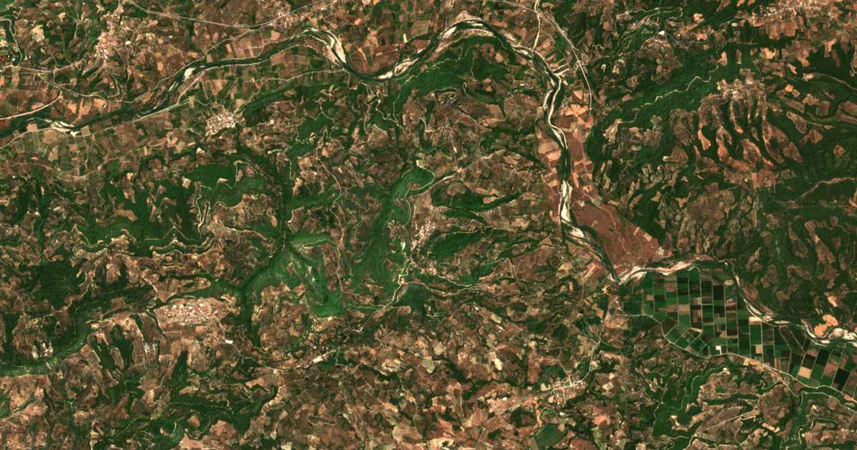 Mapa por satélite de Fríxa