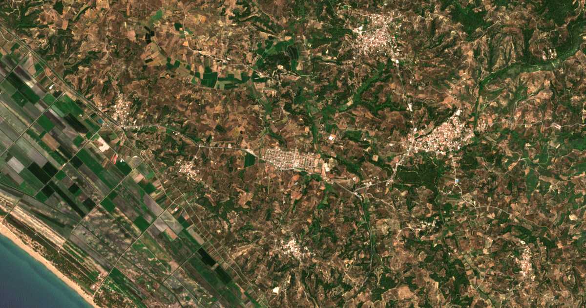 Mapa por satélite de Mírsino