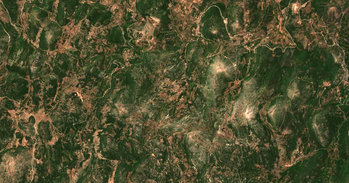 Mapa por satélite de Krána