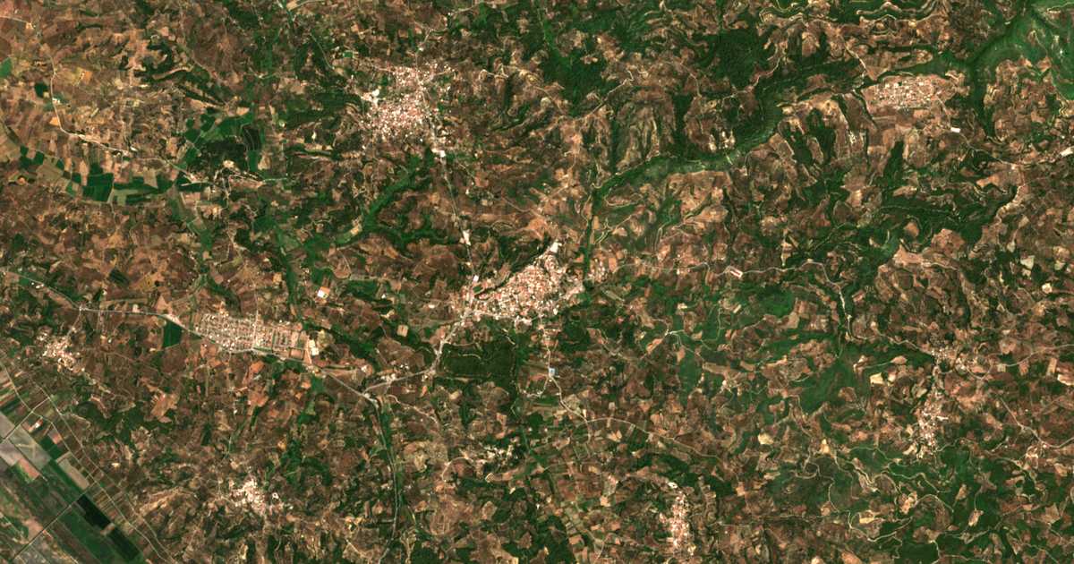 Mapa por satélite de Kréstena